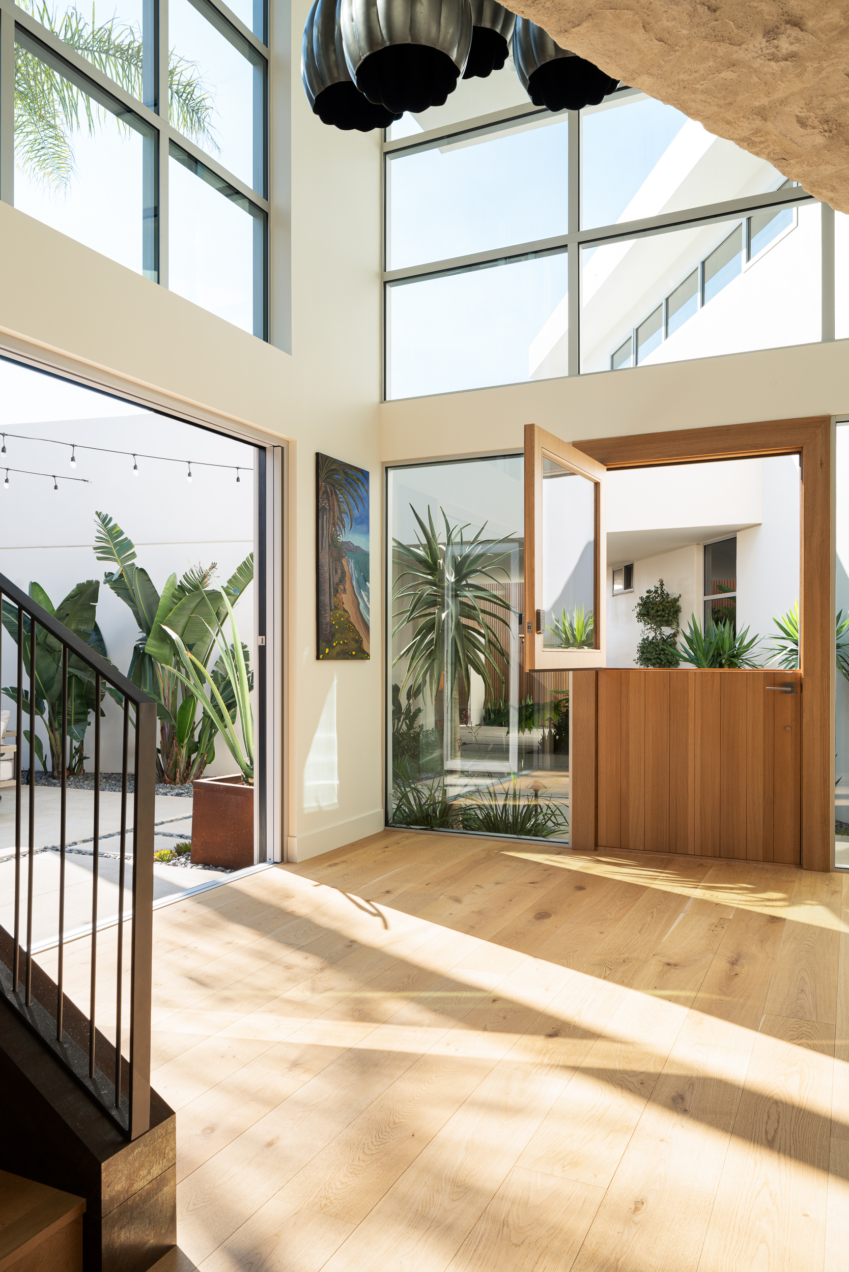 Double-height foyer