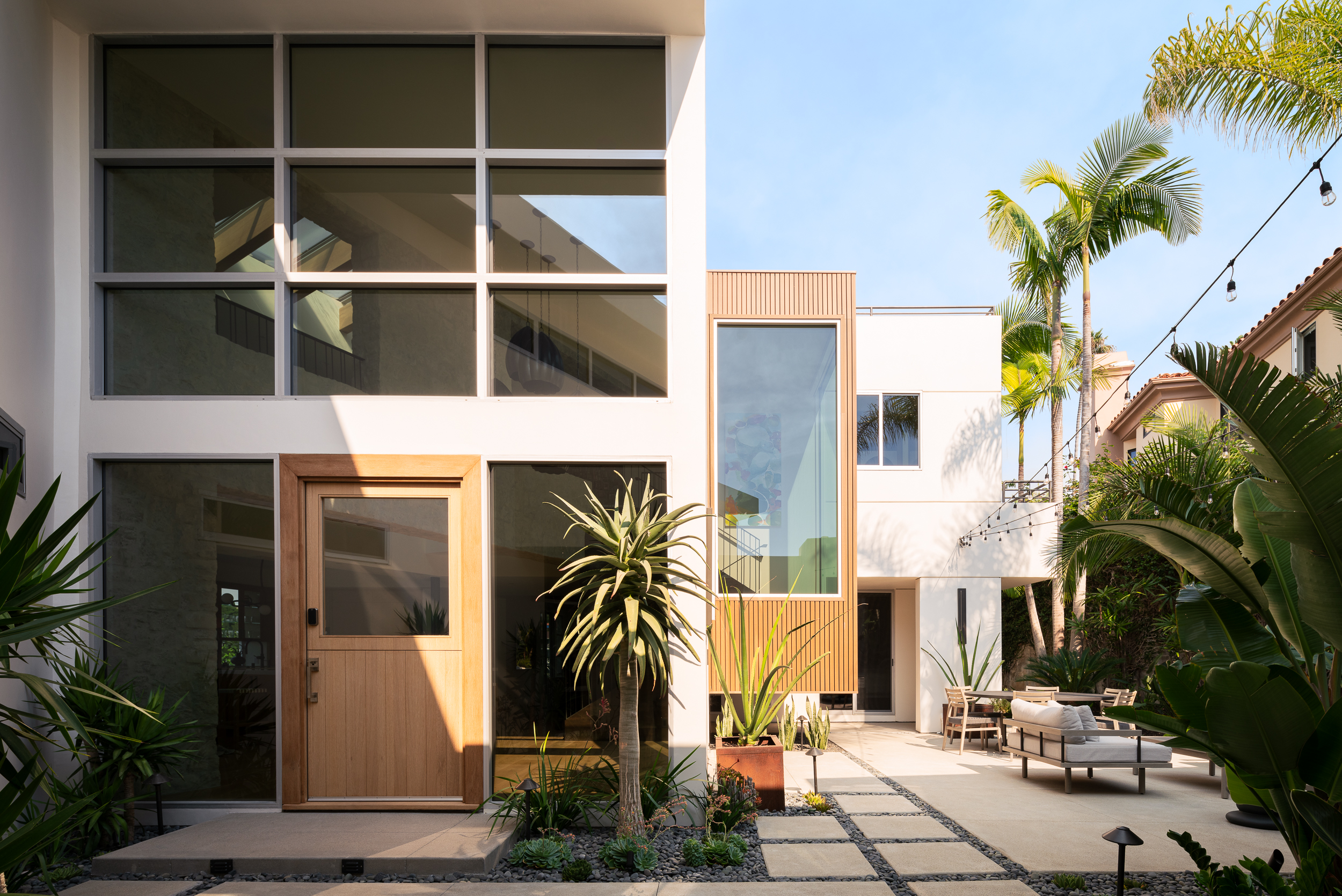 Rear courtyard exterior