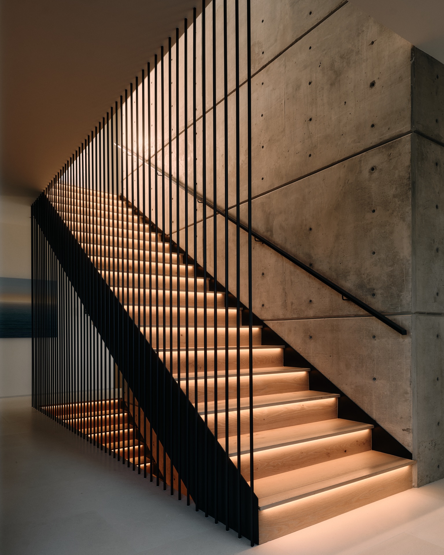 Illuminated staircase