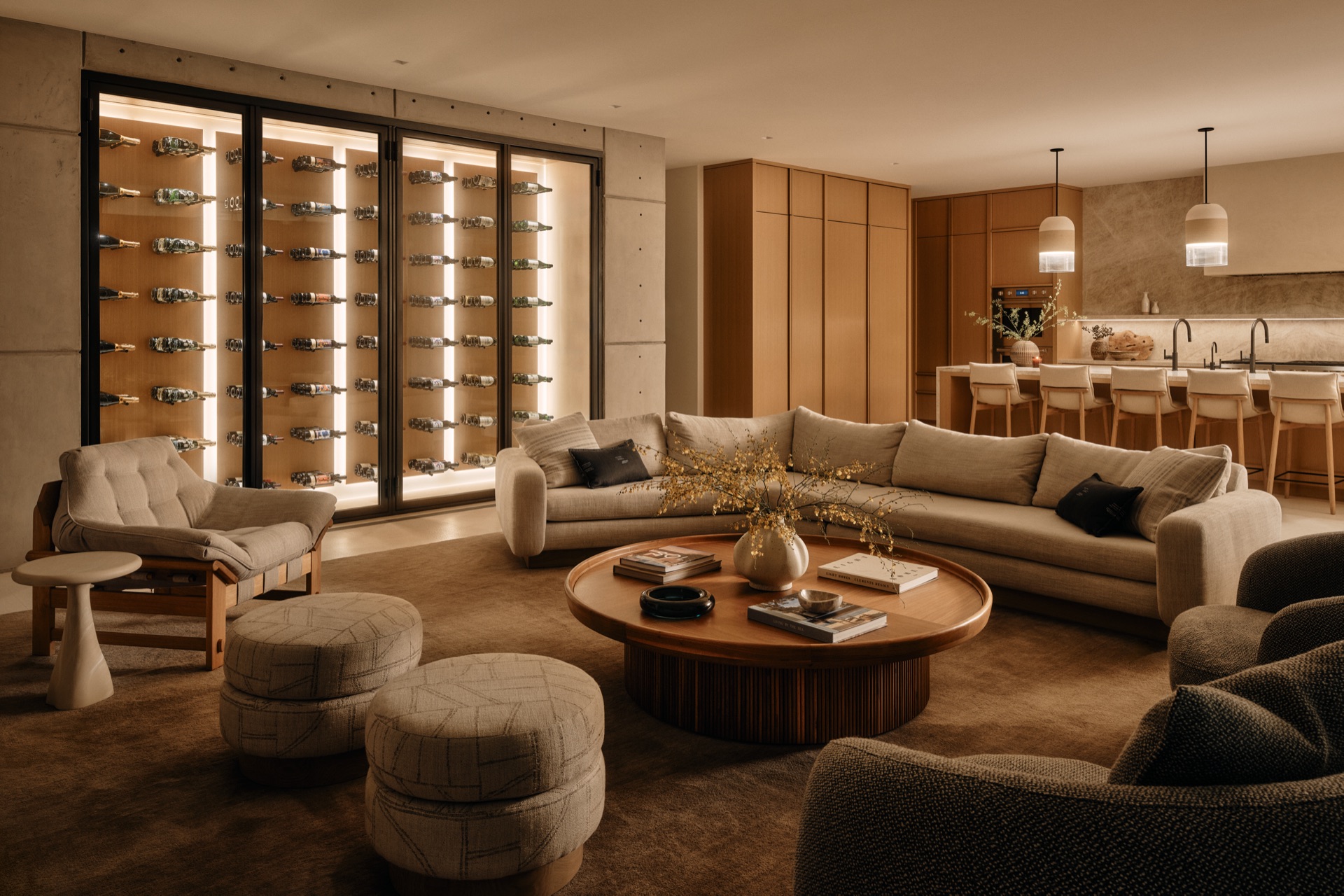Wine cellar lounge