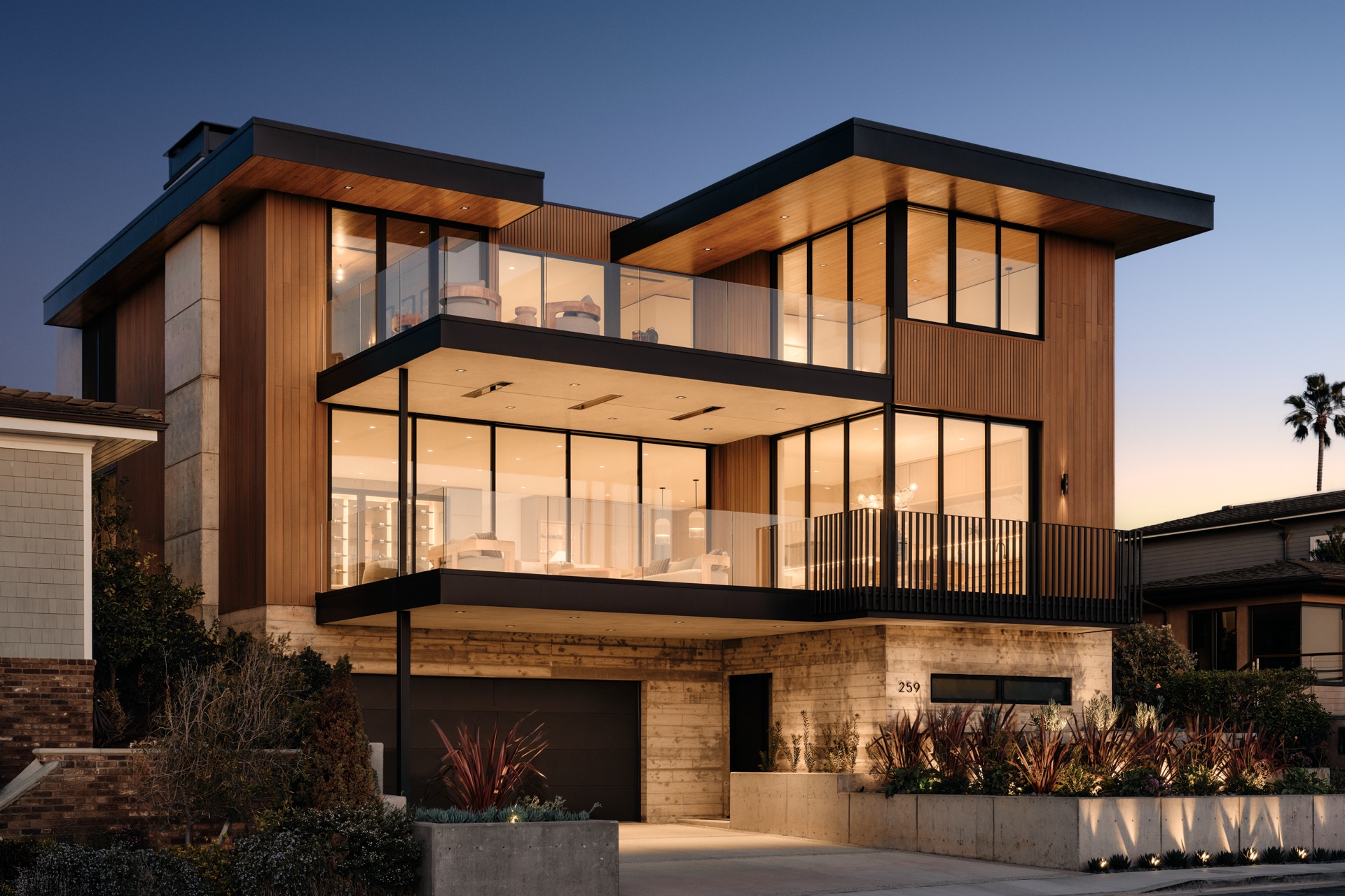 Vista Marina residence at dusk